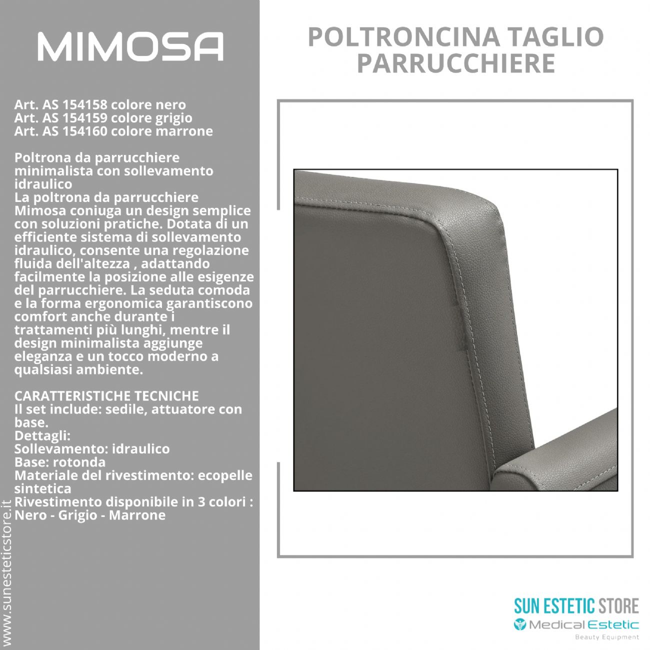 Mimosa poltroncina taglio parrucchiere