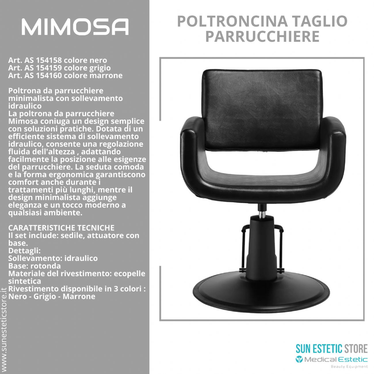 Mimosa poltroncina taglio parrucchiere