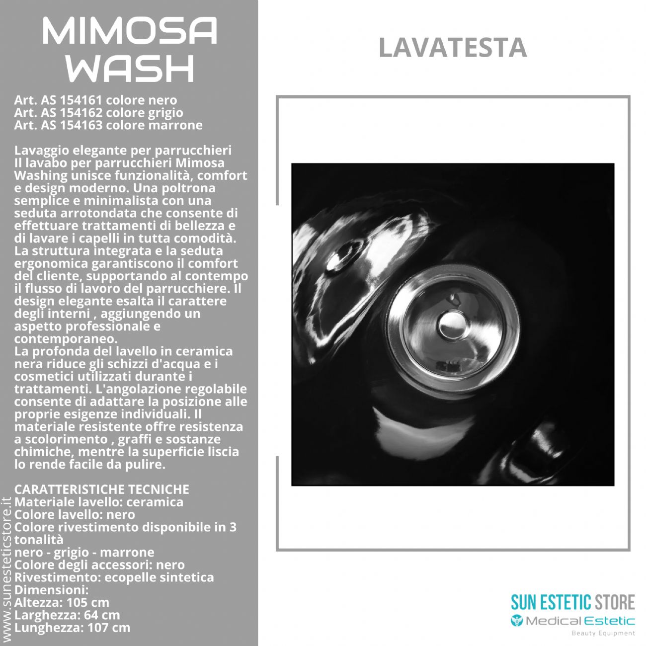 Mimosa Washing poltrona lavatesta lavaggio