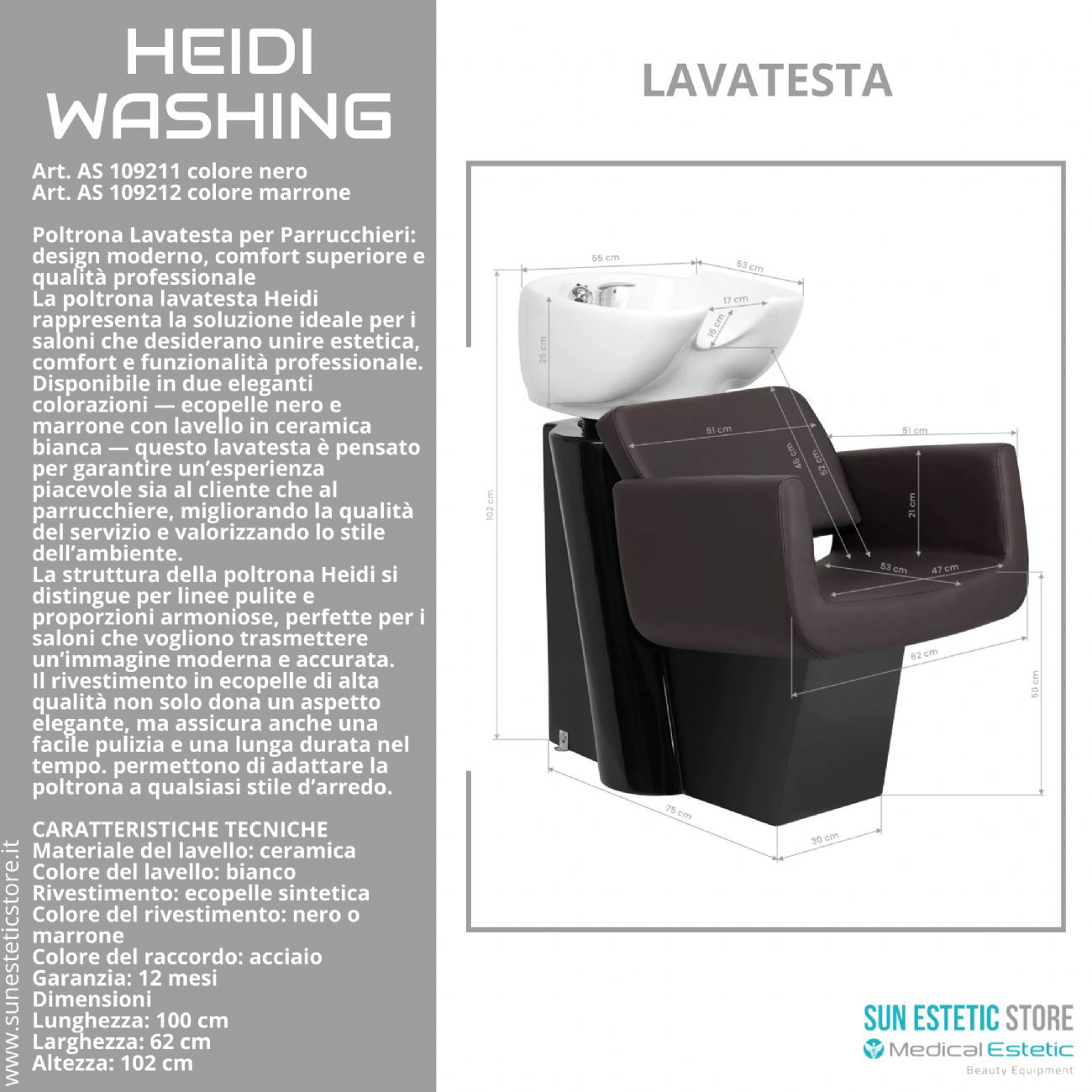 Heidi washing poltrona lavatesta