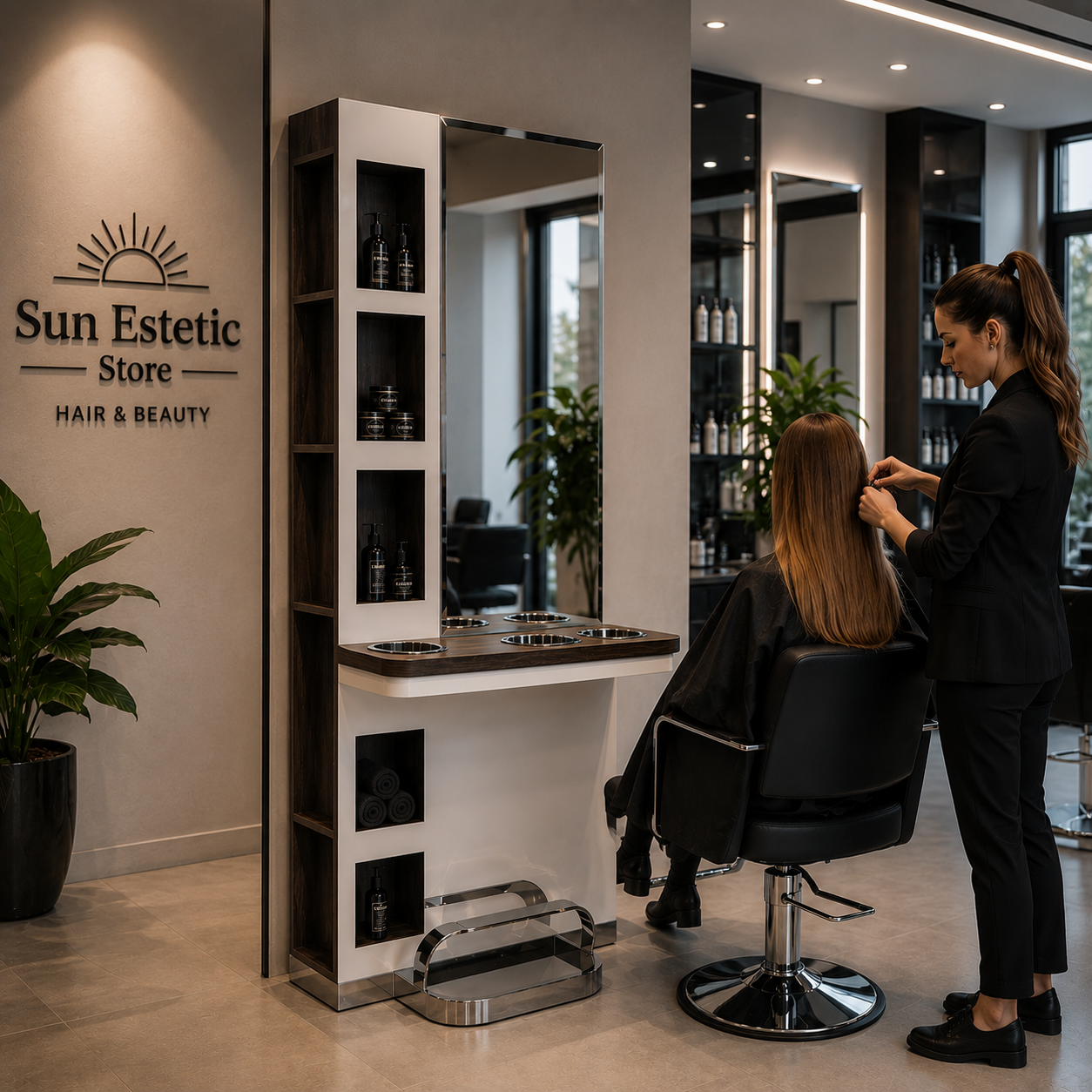 Matrix postazione lavoro parrucchiere