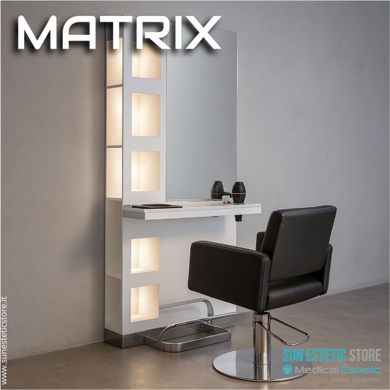 Matrix postazione lavoro parrucchiere