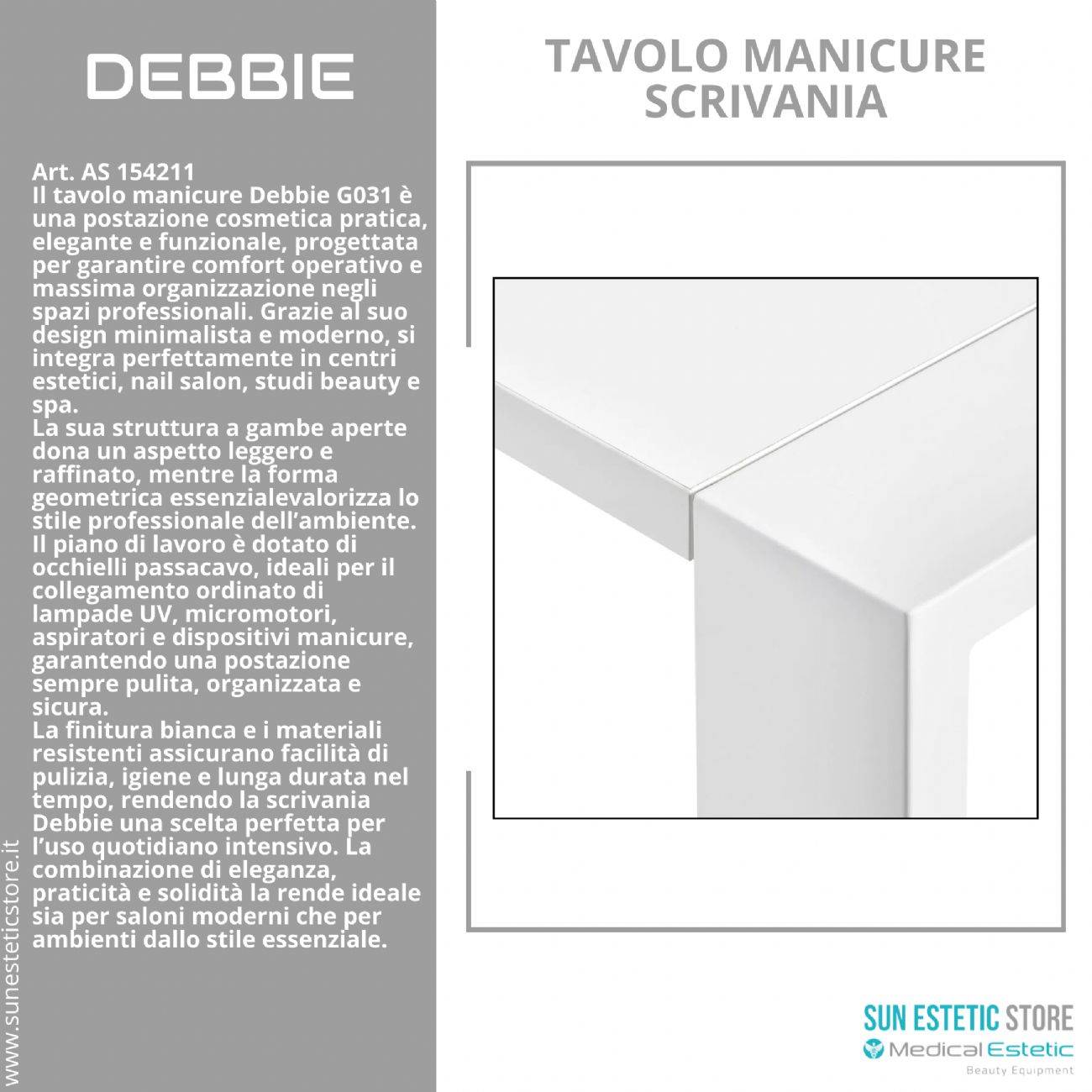 Debbie tavolo manicure scrivania