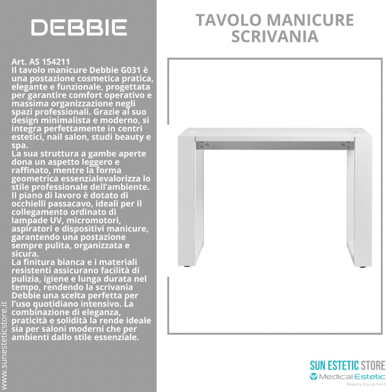 Debbie tavolo manicure scrivania