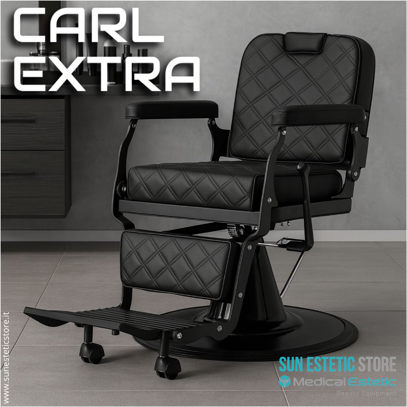 Carl Extra poltrona maschile barbiere barber