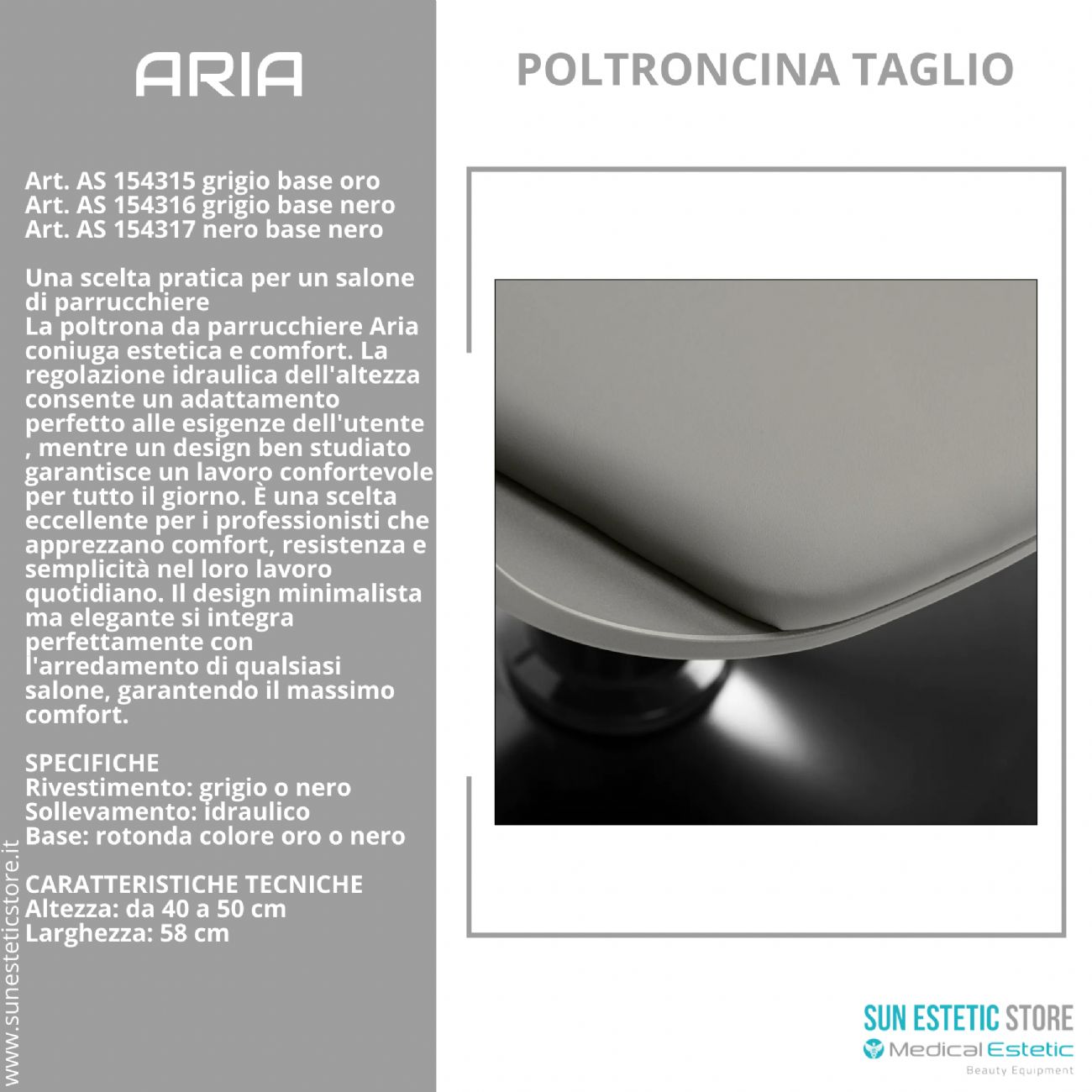 Aria poltroncina taglio parrucchiere