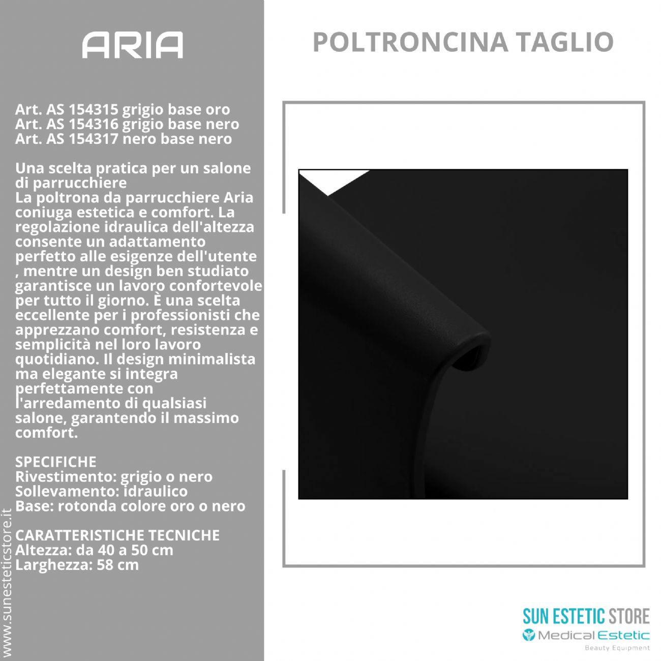 Aria poltroncina taglio parrucchiere