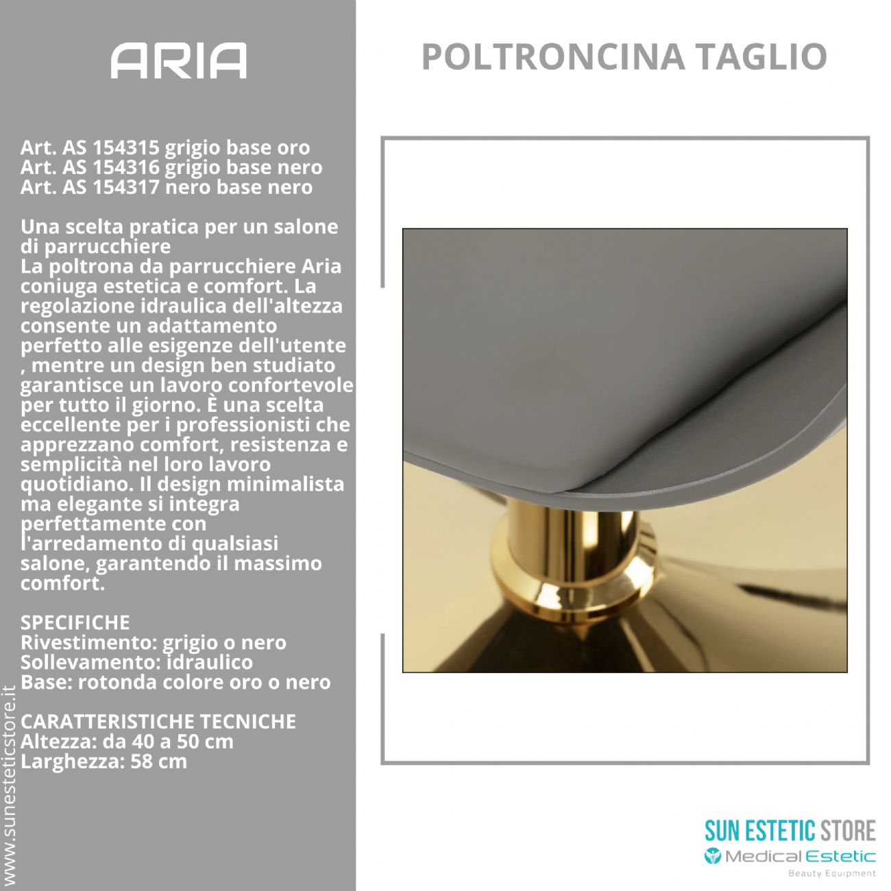 Aria poltroncina taglio parrucchiere