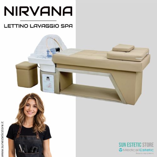 Nirvana lettino trattamenti head spa parrucchiere