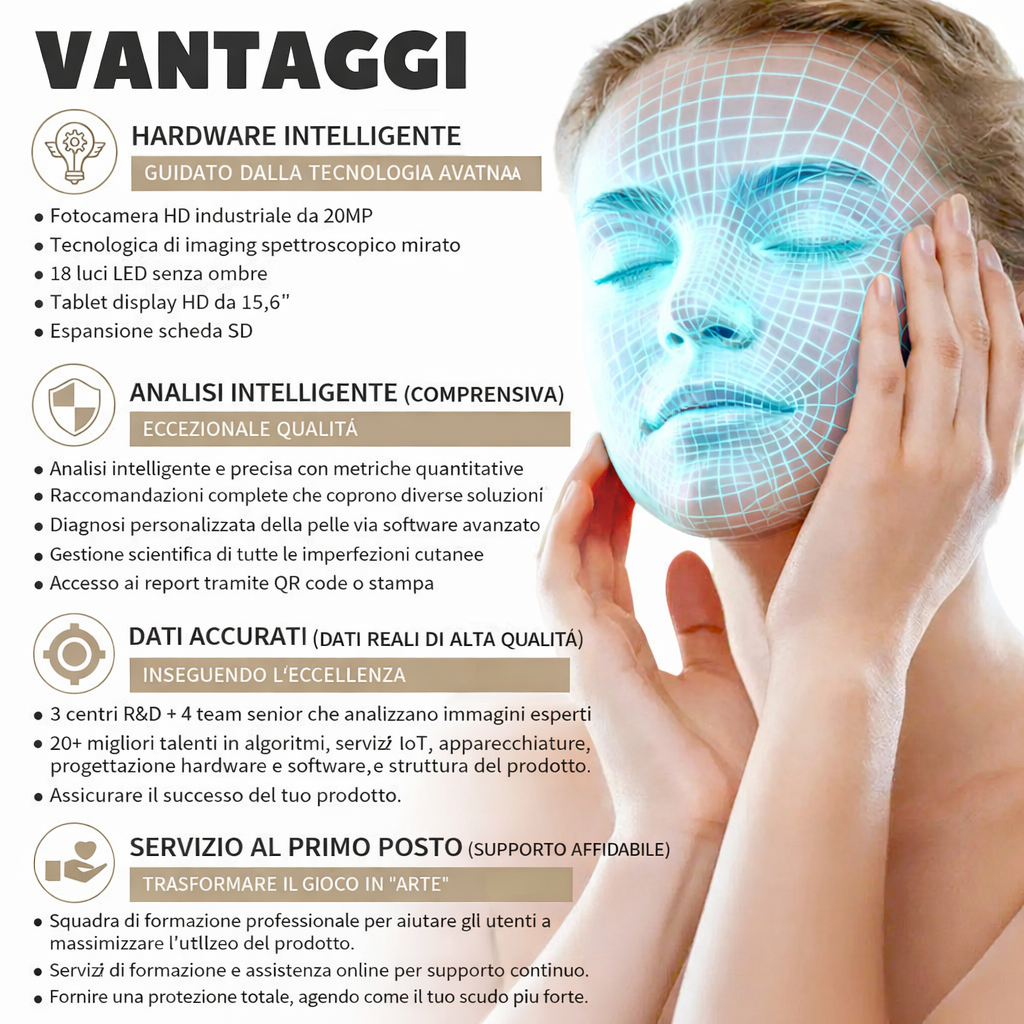 Skin Analyzer M17 Evolution analizzatore pelle e cuoio capelluto