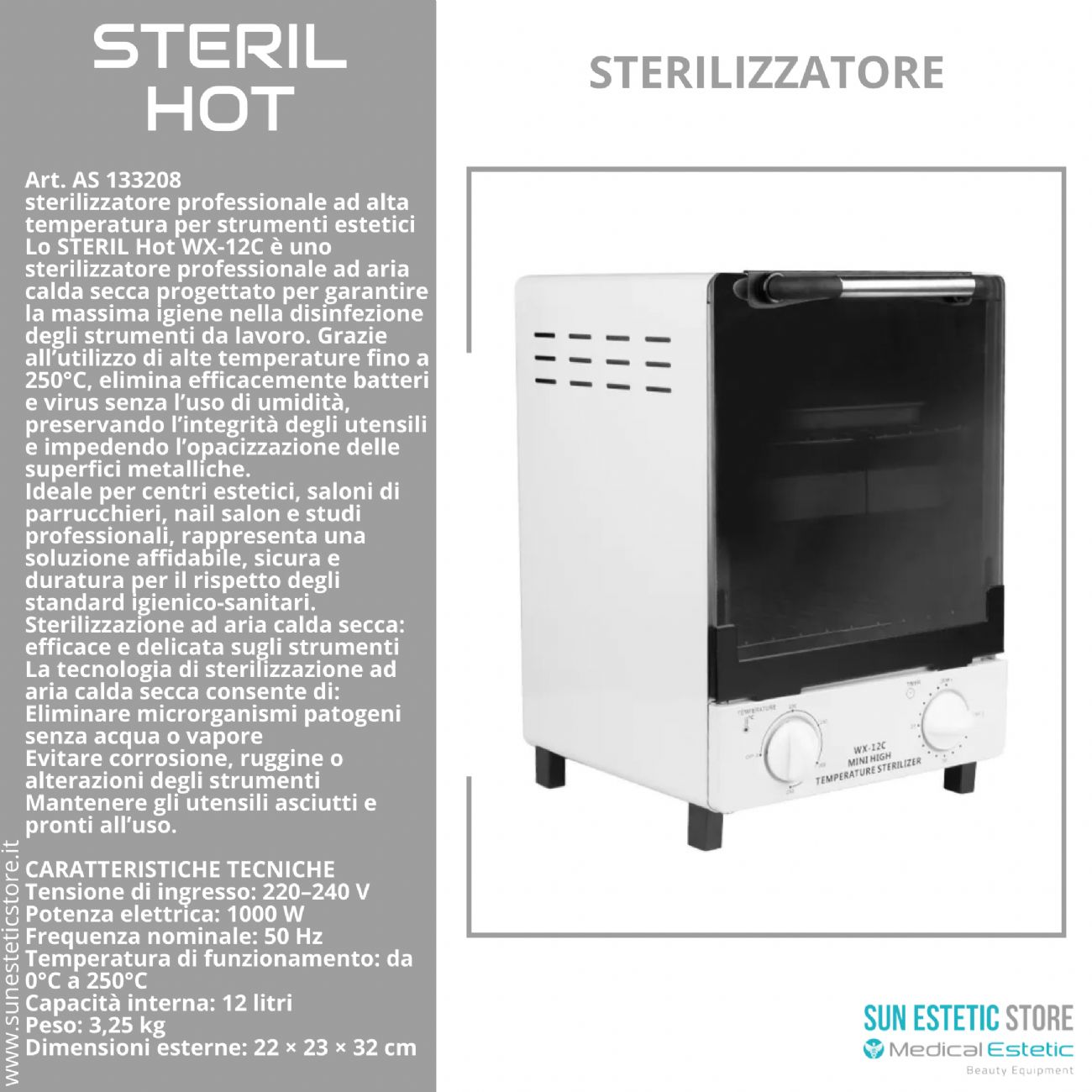 Steril Hot sterilizzatore ad aria calda secca