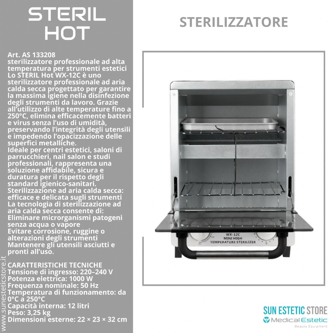 Steril Hot sterilizzatore ad aria calda secca