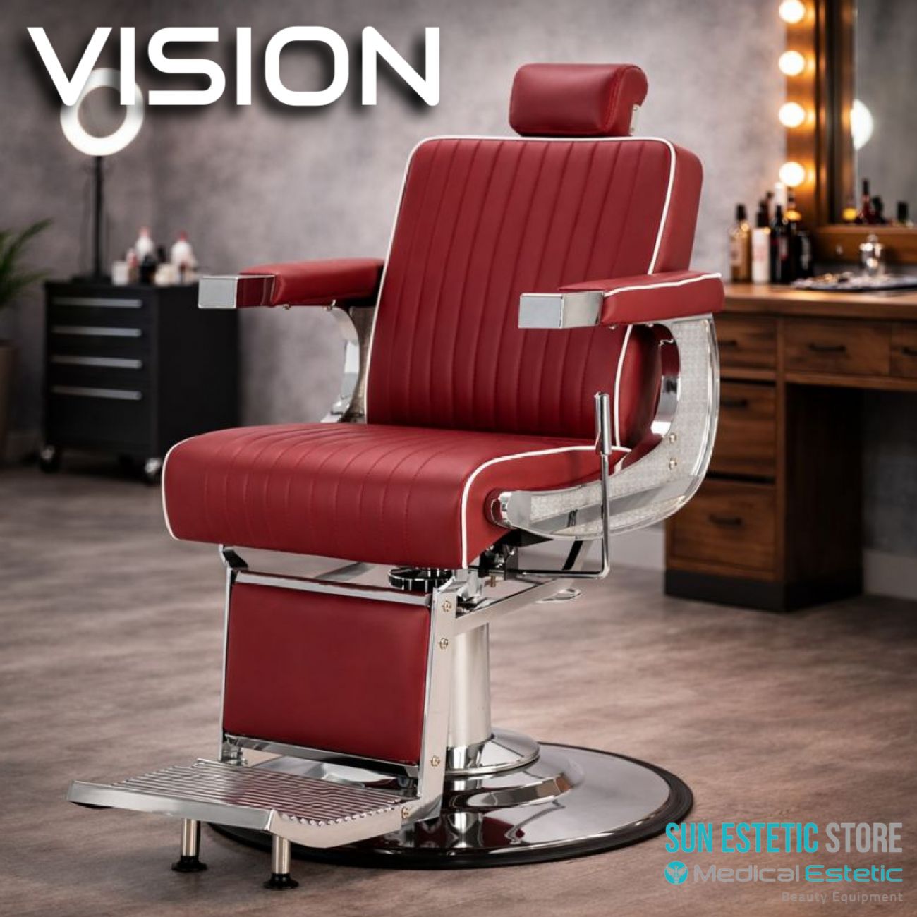 Vision Poltrona barbiere barber shop in varie tonalità