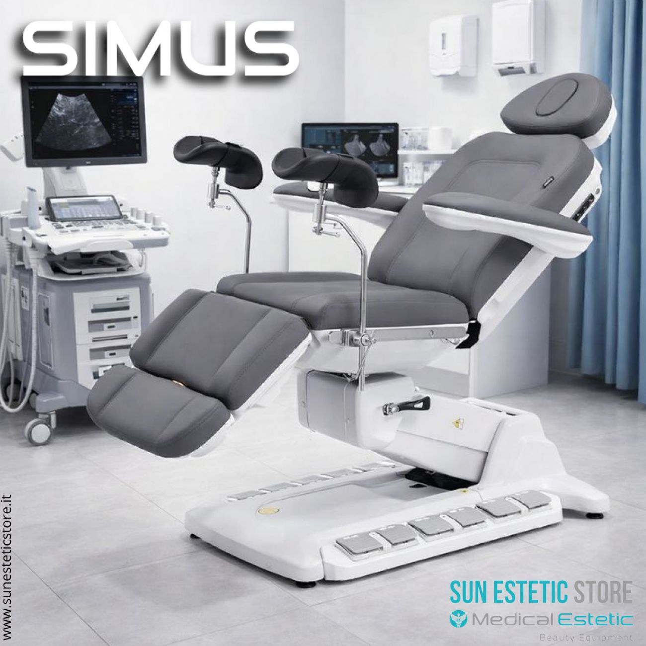 Simus poltrona lettino ginecologica 4 motori