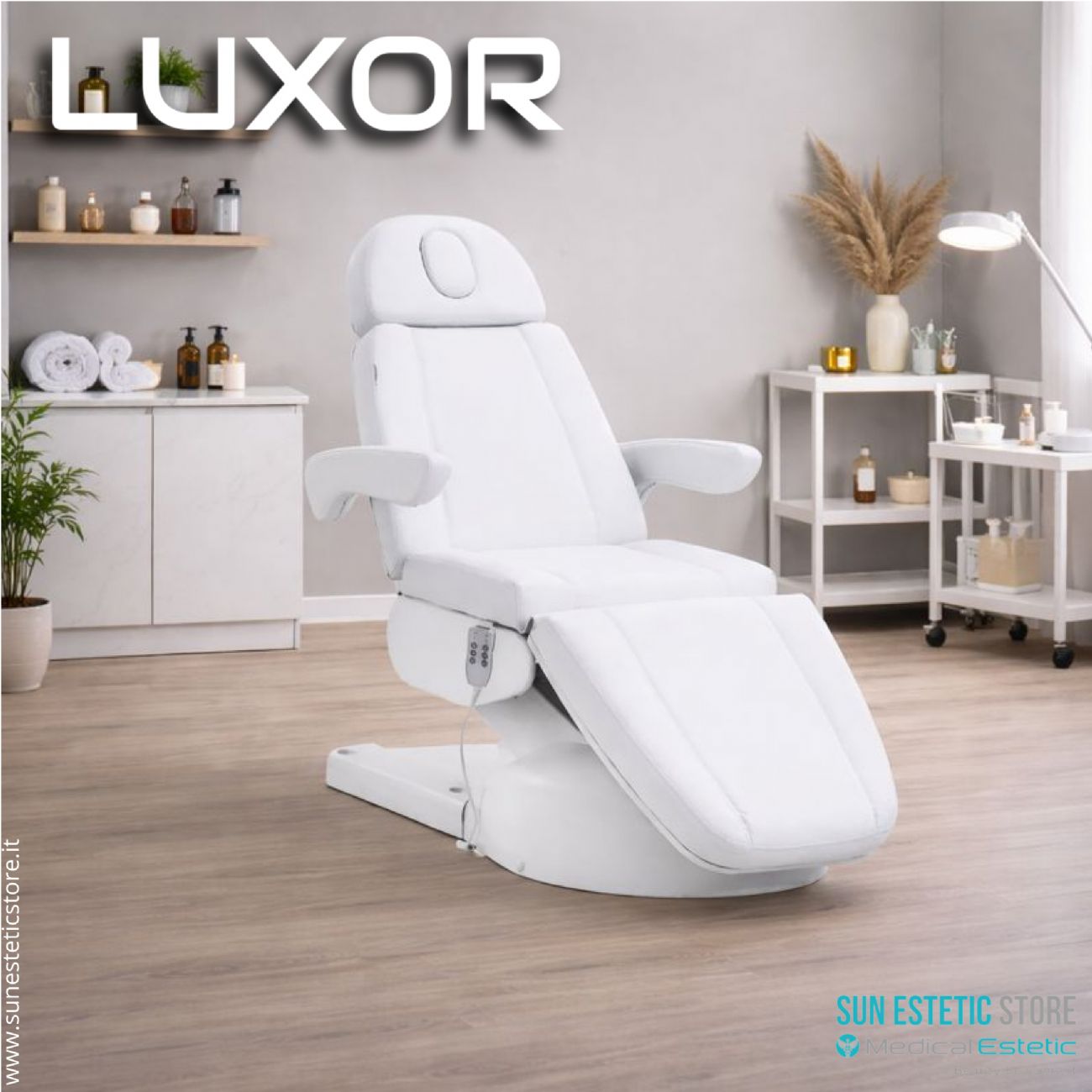Luxor poltrona lettino estetica 3 motori