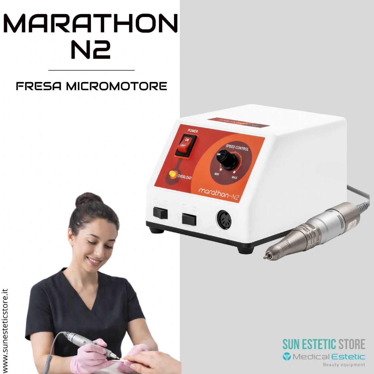 Marathon N2 fresa micromotore manicure nails