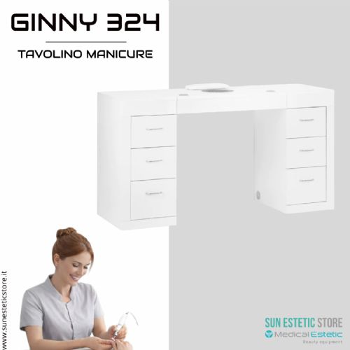 Ginny 324 tavolino manicure con aspiratore