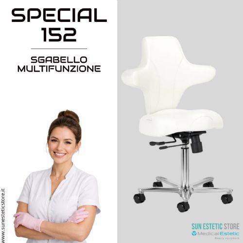 Special 152 sgabello multifunzionale con schienale estetica