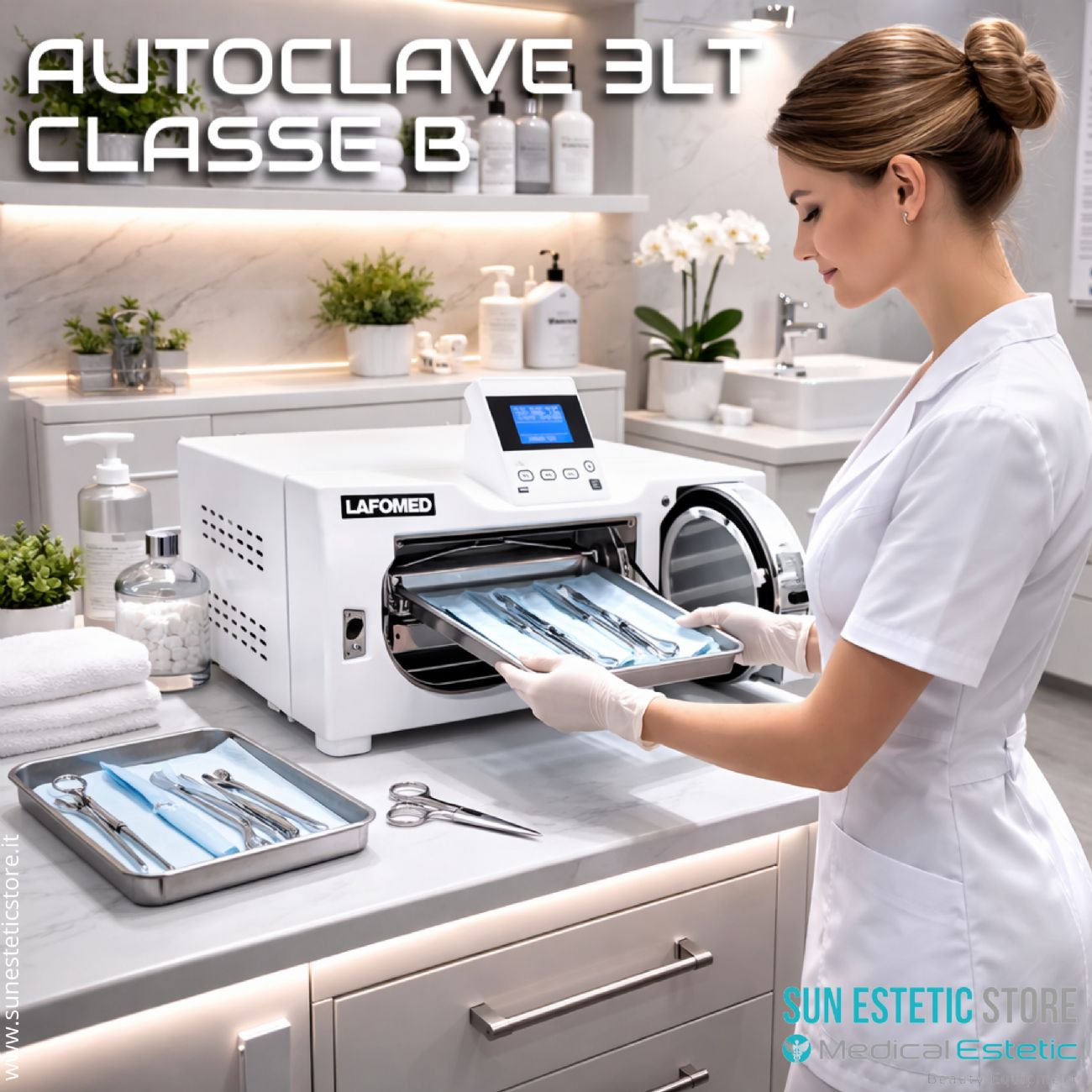 Lafomed LFSS03AA. autoclave 3 lt classe B