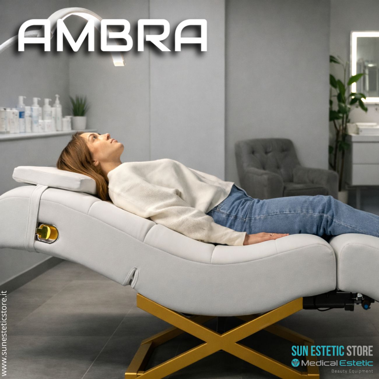 Ambra poltrona lettino trattamenti viso estetica