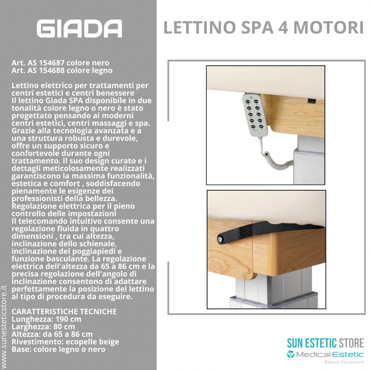 Giada Lettino massaggio Spa 4 motori