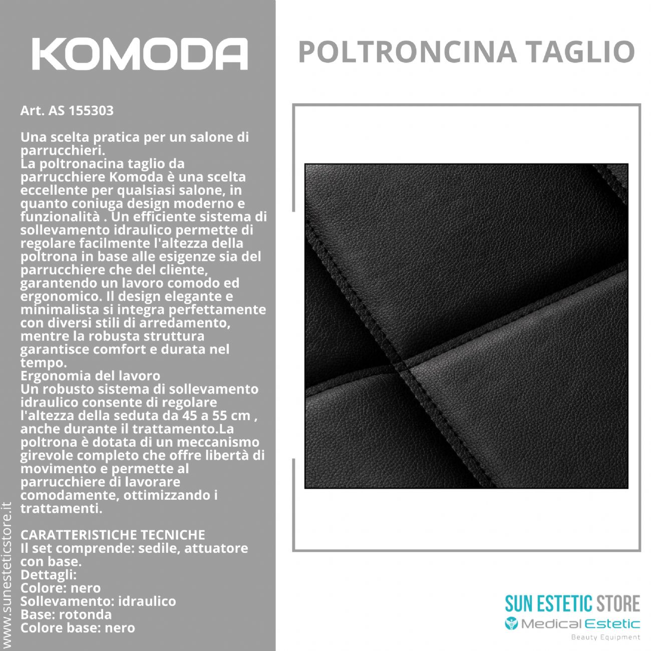 Komoda poltroncina taglio parrucchiere
