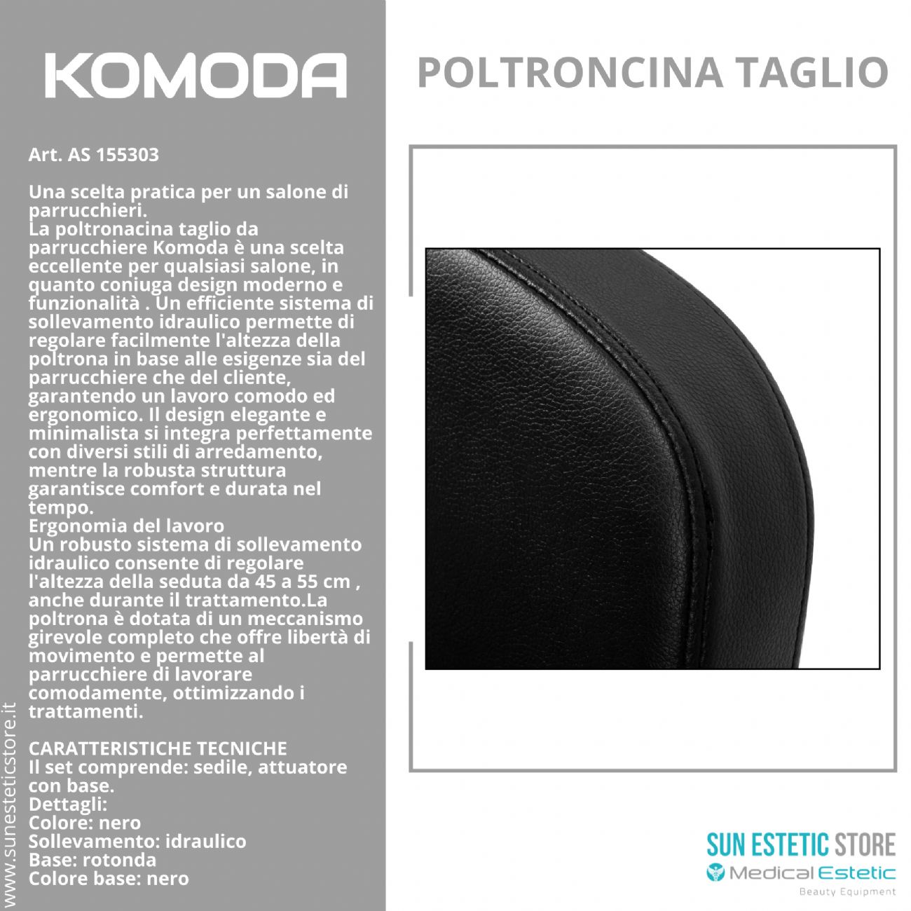 Komoda poltroncina taglio parrucchiere