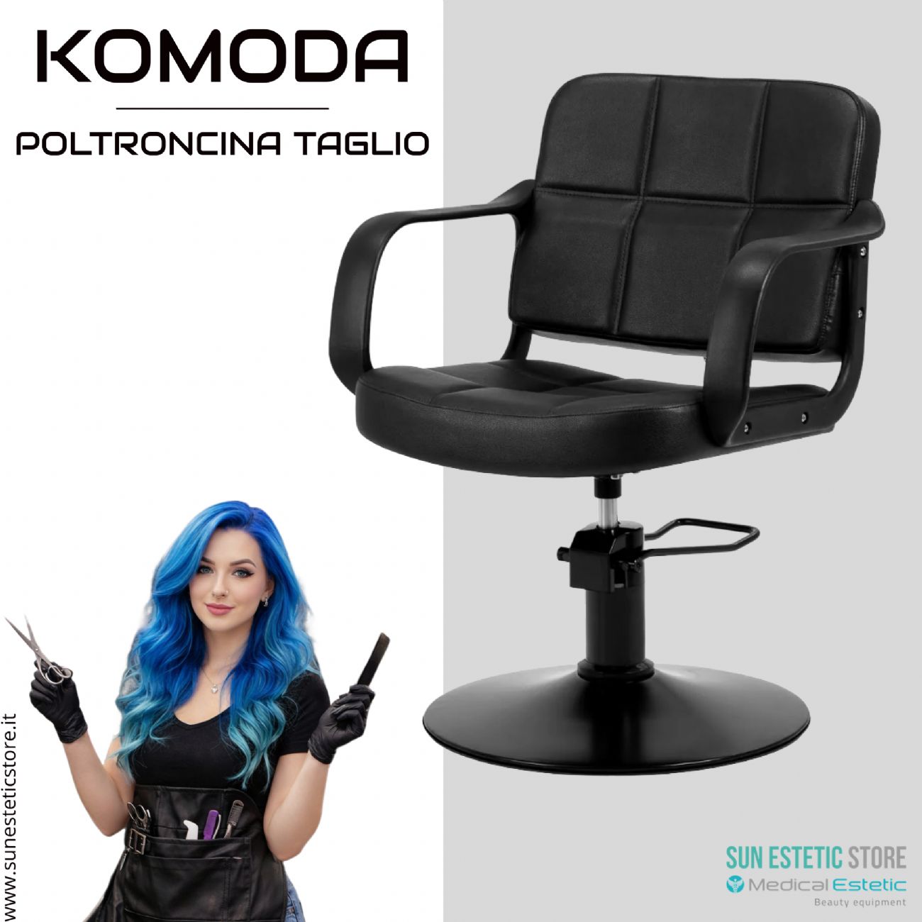 Komoda poltroncina taglio parrucchiere