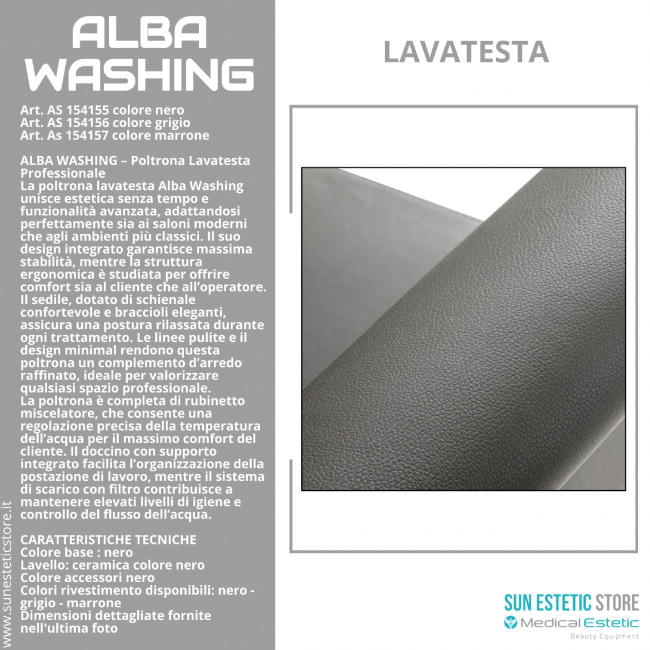 Alba washing poltrona lavatesta