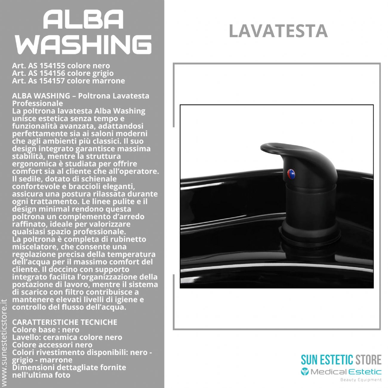 Alba washing poltrona lavatesta