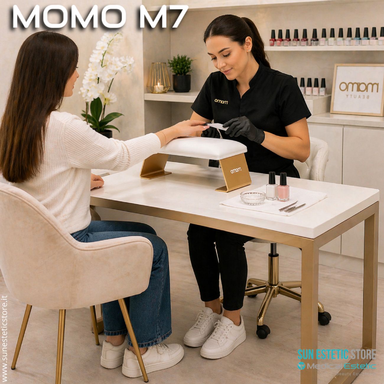 Momo M-7 supporto mani per manicure