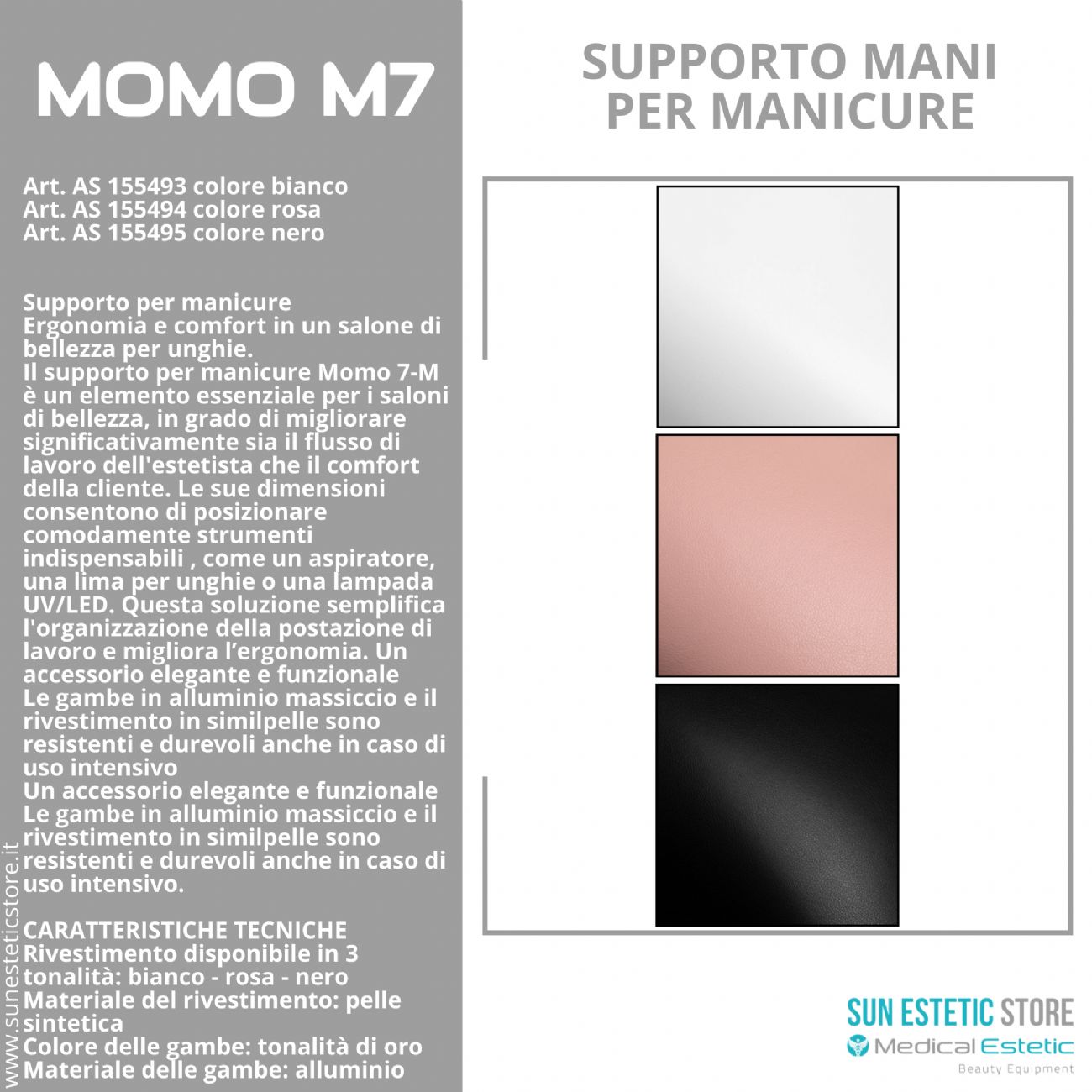 Momo M-7 supporto mani per manicure