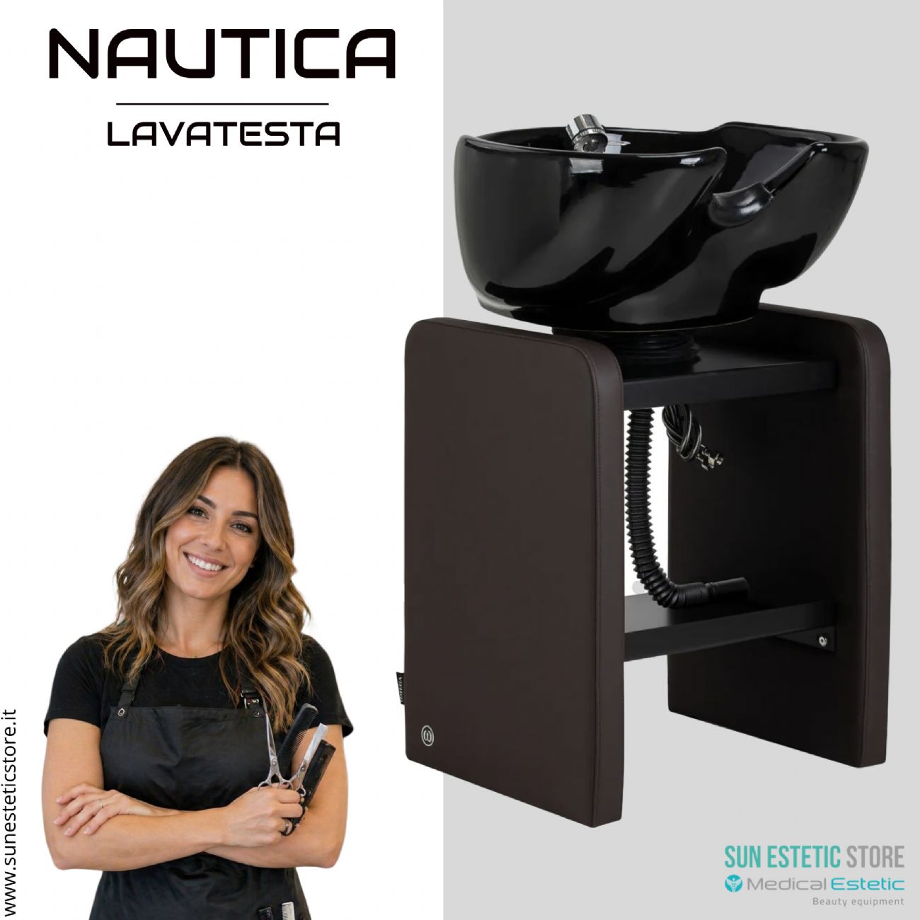 Nautica lavatesta indipendente senza poltrona