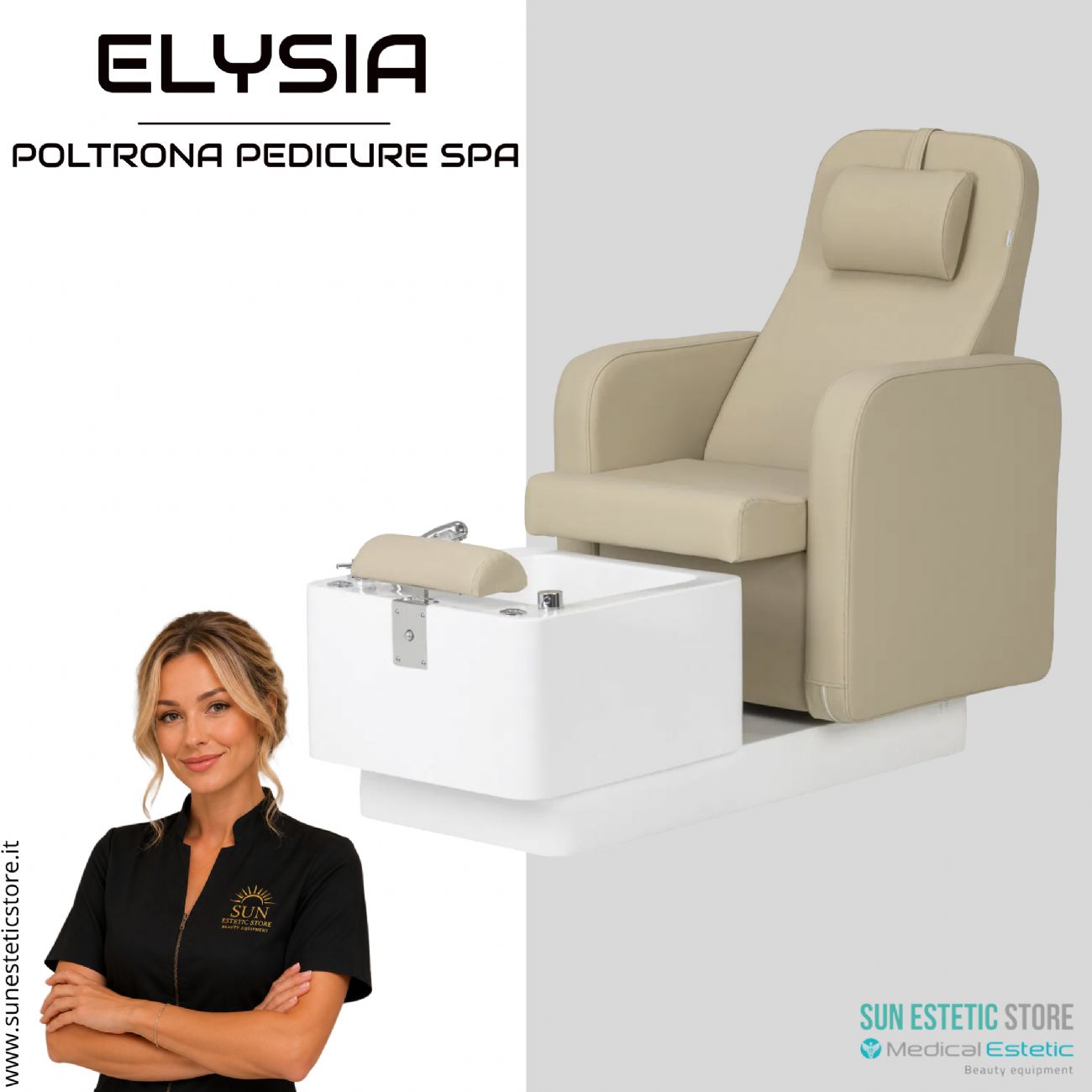 Alysia poltrona pedicure Spa professionale