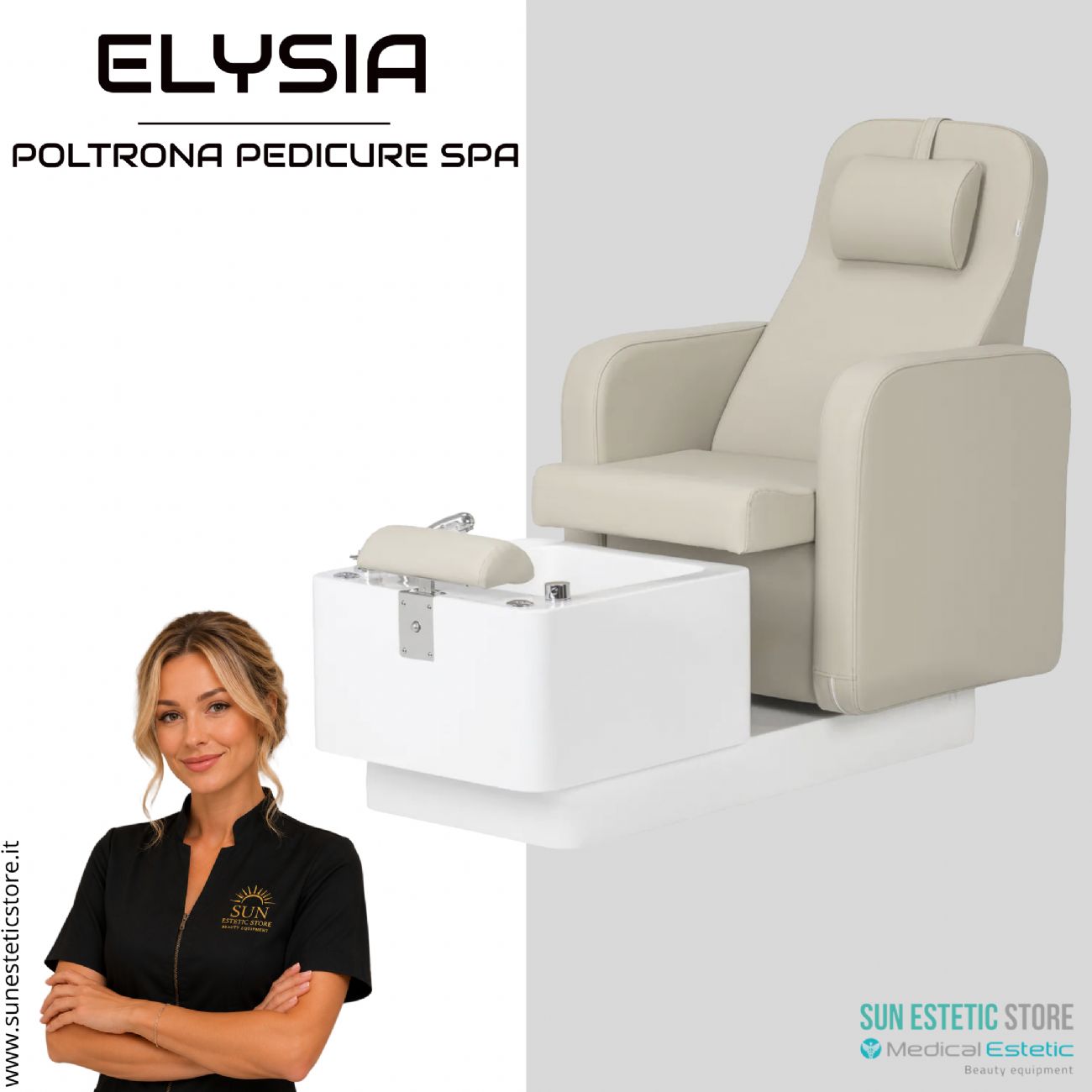 Alysia poltrona pedicure Spa professionale