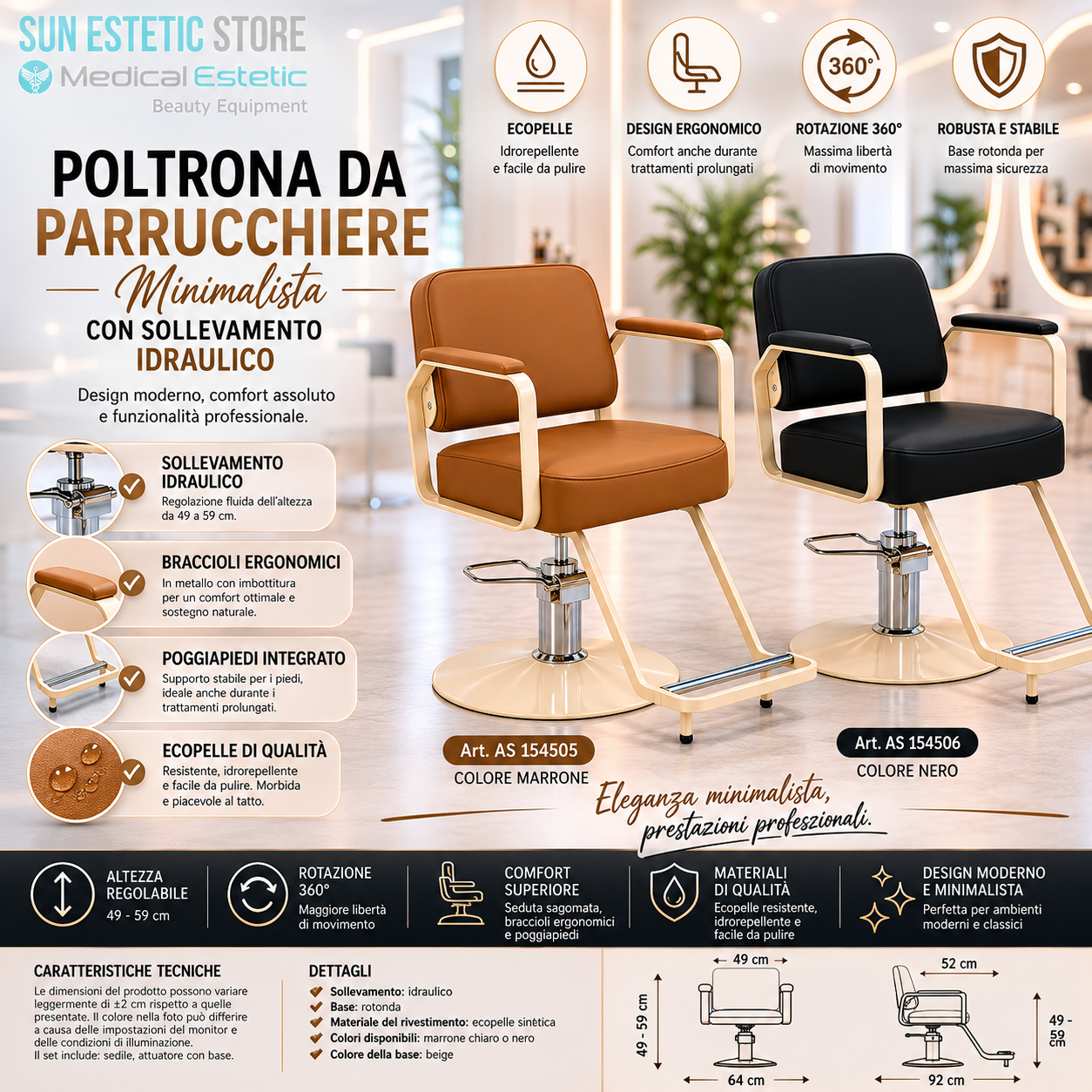 Aurora poltroncina taglio parrucchiere moderna