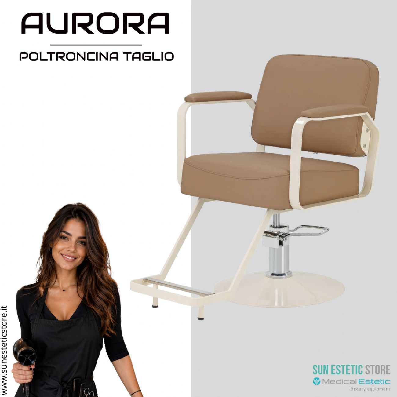 Aurora poltroncina taglio parrucchiere moderna