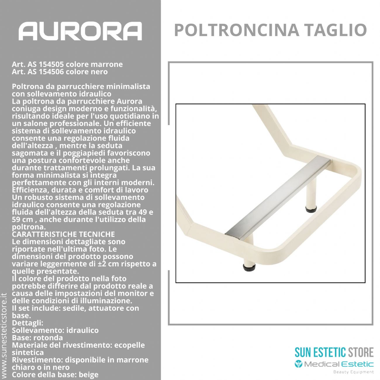 Aurora poltroncina taglio parrucchiere moderna