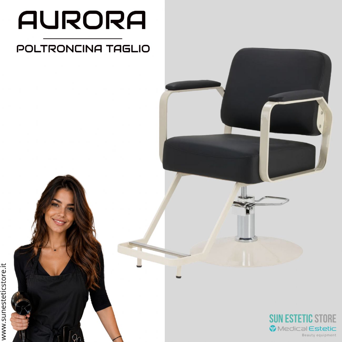 Aurora poltroncina taglio parrucchiere moderna