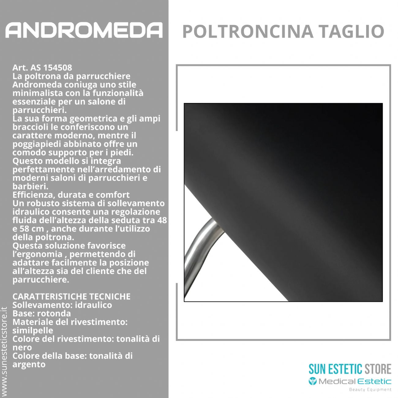 Andromeda poltroncina taglio parrucchiere