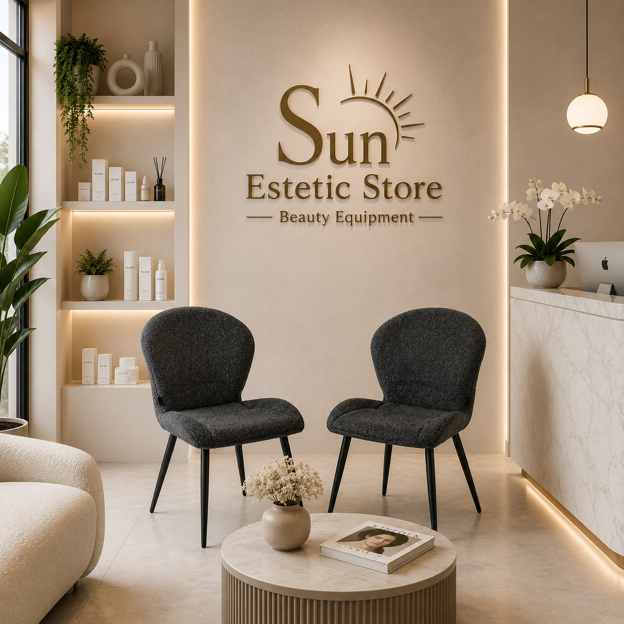 4Rico Lucente sedia poltroncina per reception sala attesa