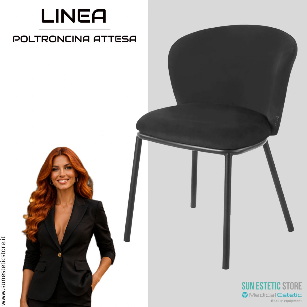 4Rico Linea sedia poltroncina reception sala attesa