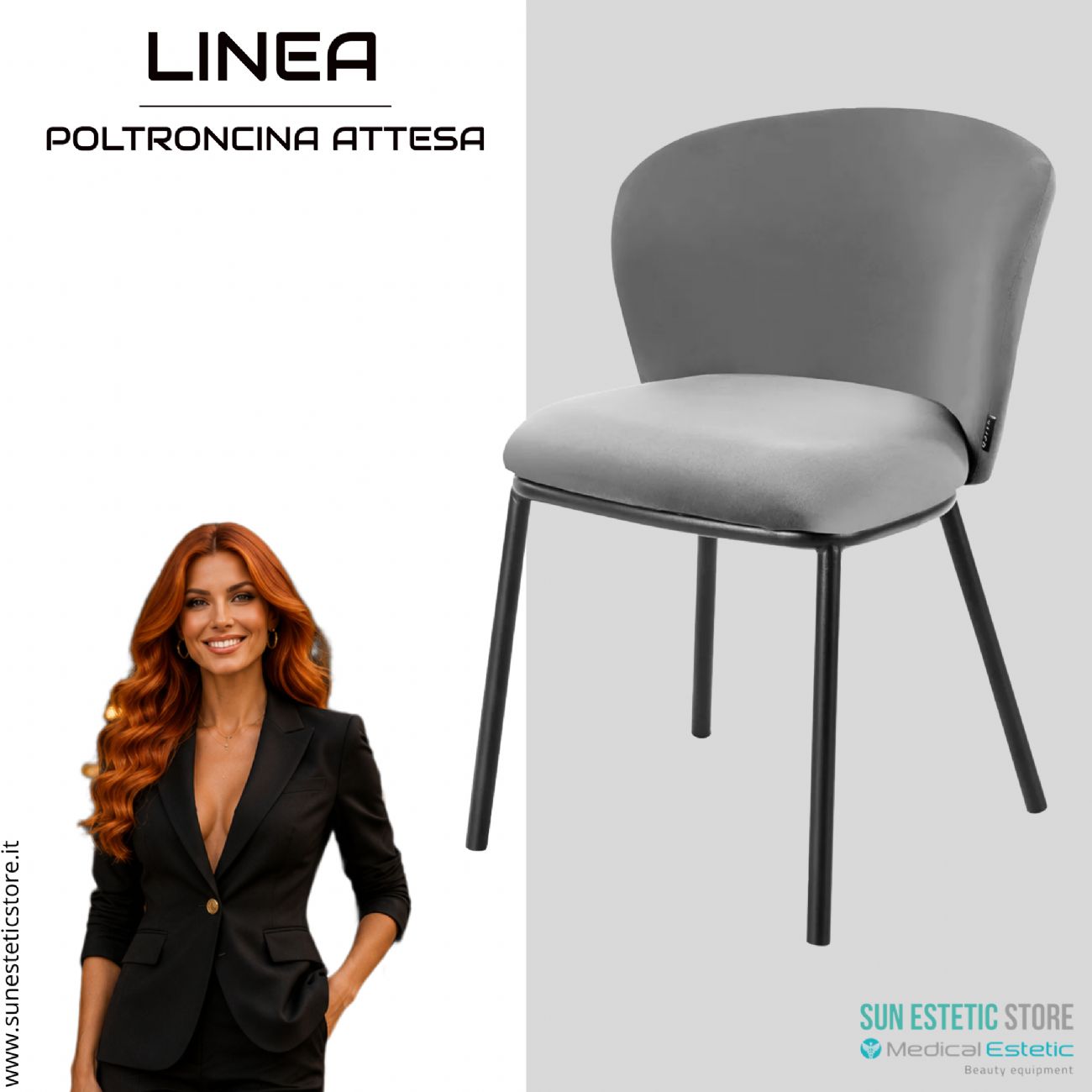 4Rico Linea sedia poltroncina reception sala attesa
