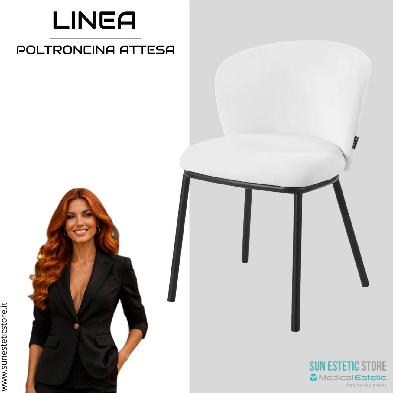 4Rico Linea sedia poltroncina reception sala attesa