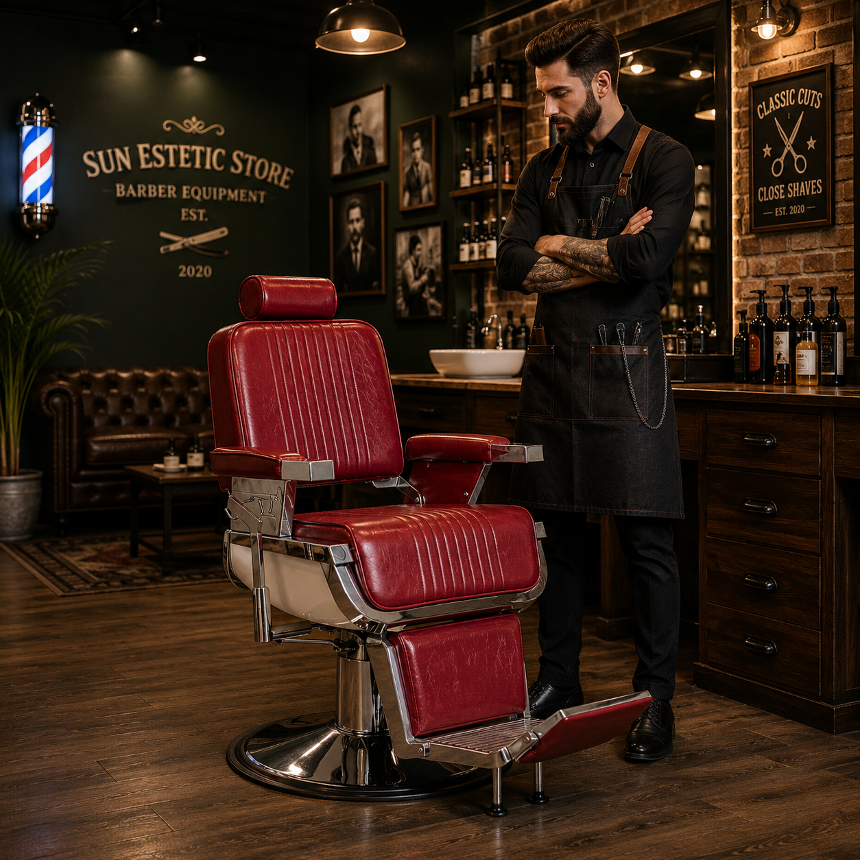 Royal x poltrona Barber shop vintage
