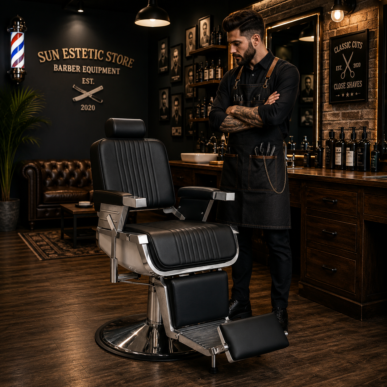 Royal x poltrona Barber shop vintage