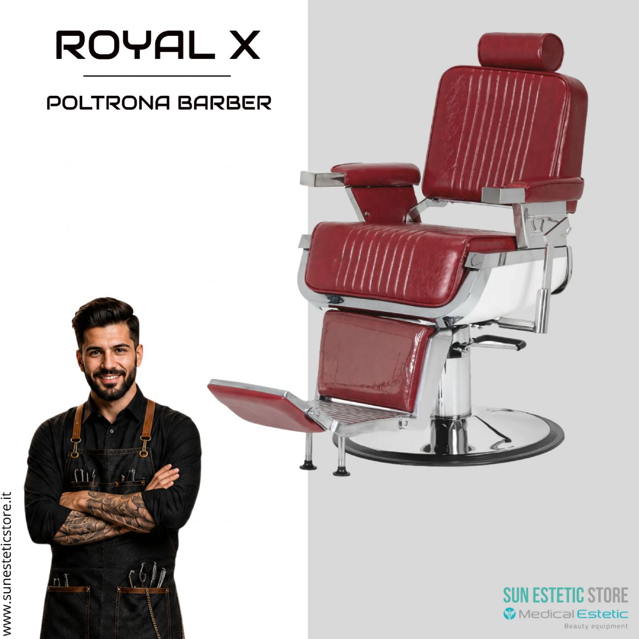 Royal x poltrona Barber shop vintage