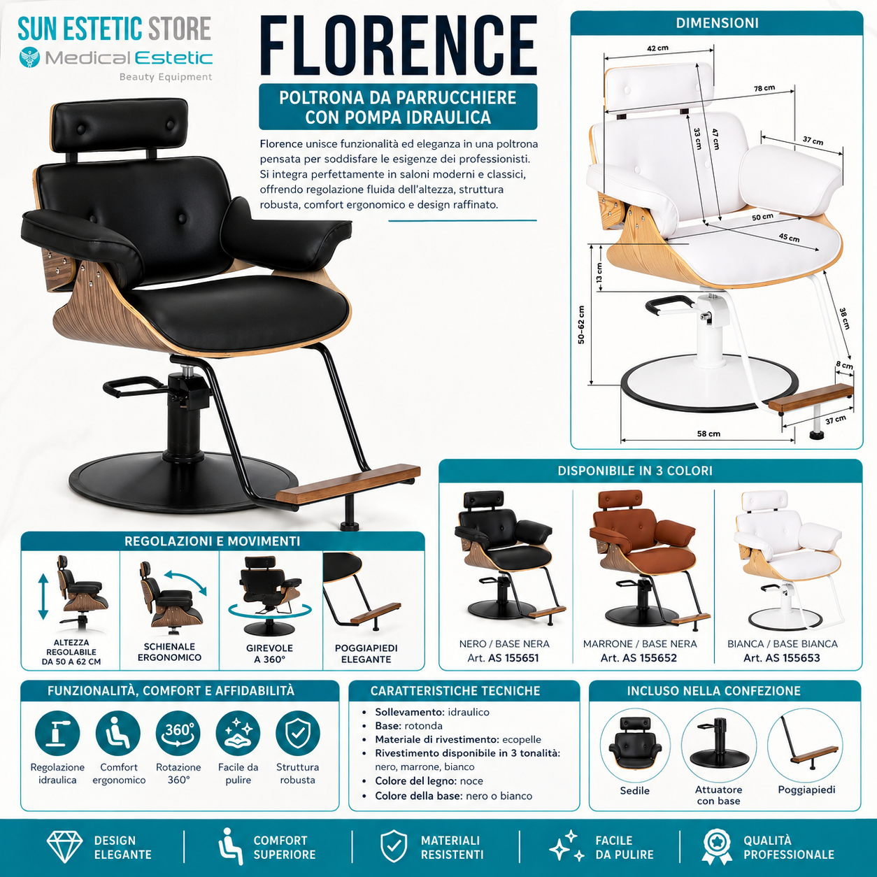 Florence sedia poltroncina taglio parrucchiere