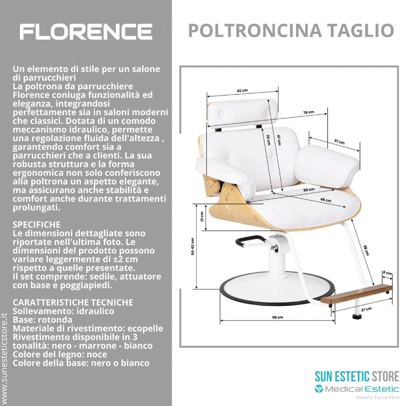 Florence sedia poltroncina taglio parrucchiere