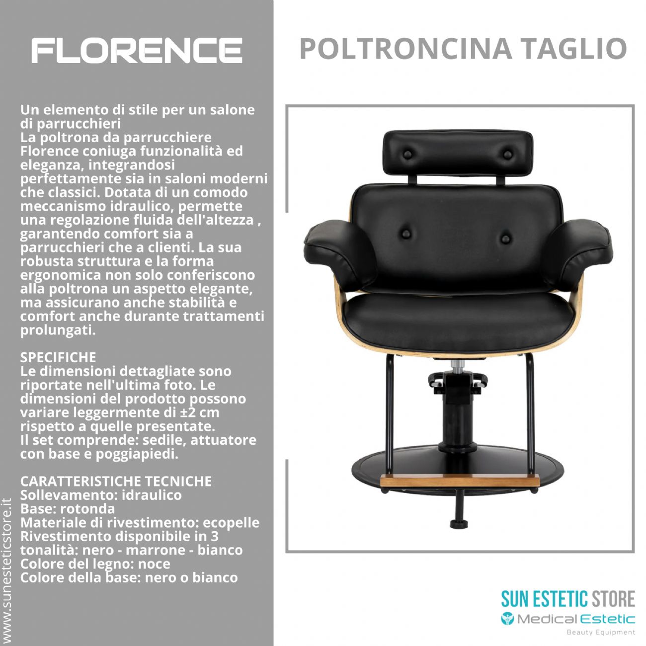 Florence sedia poltroncina taglio parrucchiere